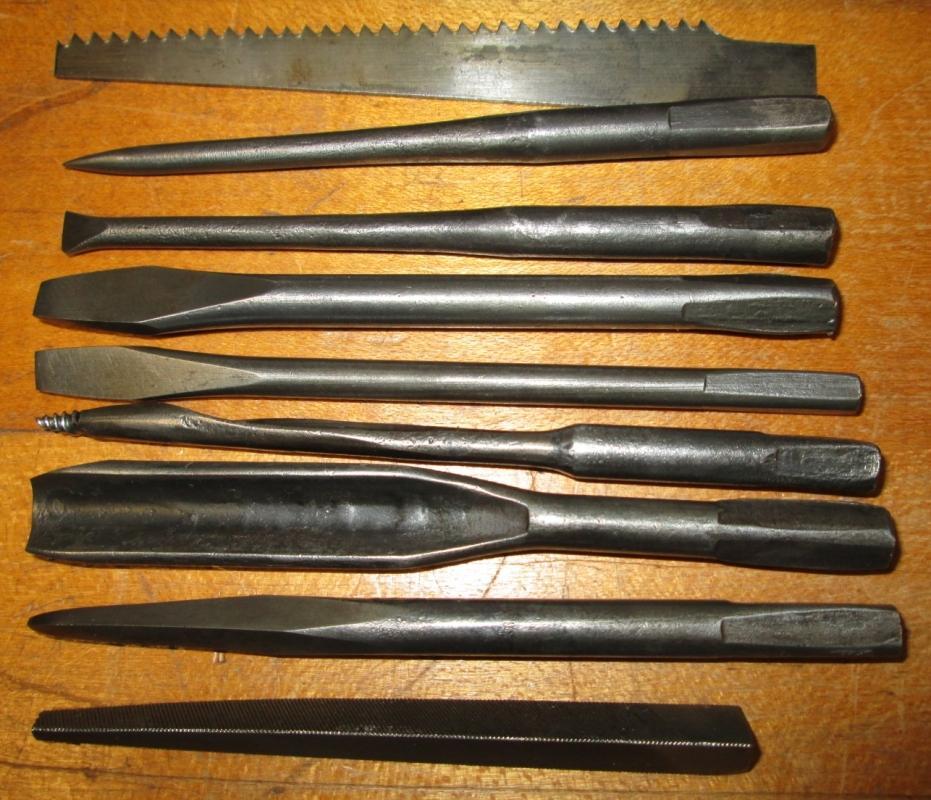 Rollis Chisel Screwdriver Tool Handle Set Rosewood