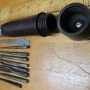 Rollis Chisel Screwdriver Tool Handle Set Rosewood