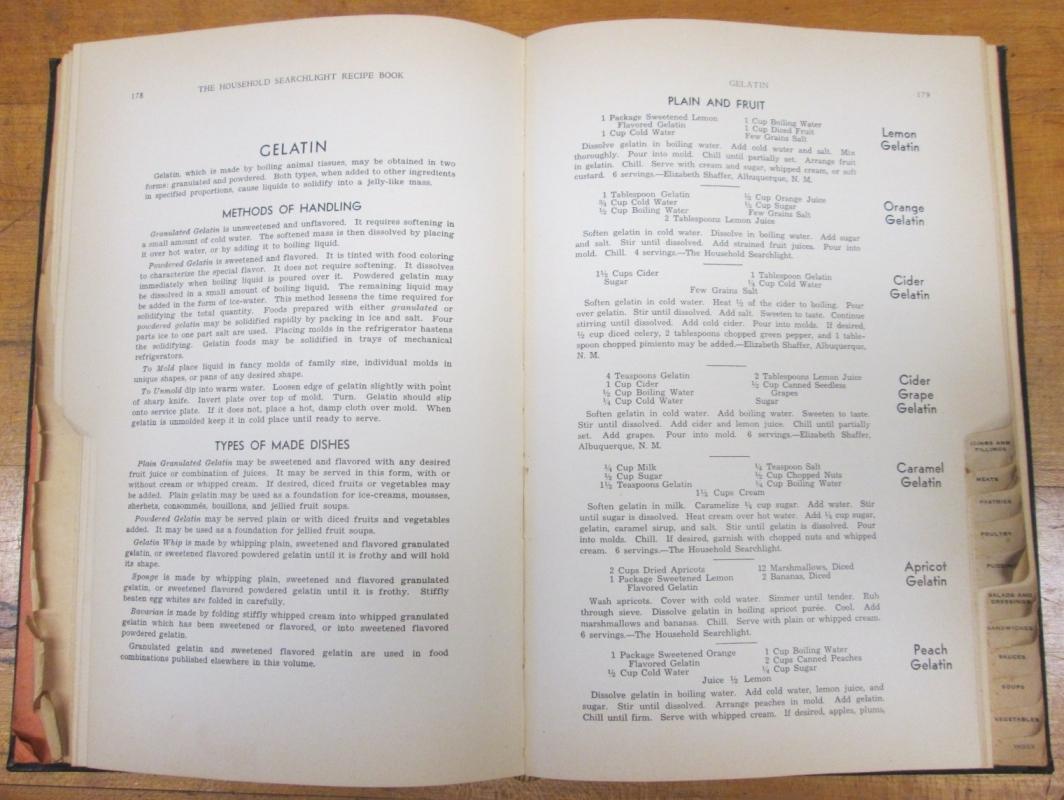 Household Searchlight Recipe Book 1934 Cookbook