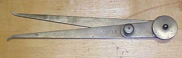 Starrett No. 39-8 Lock-Joint Inside Calipers Pat. 1885