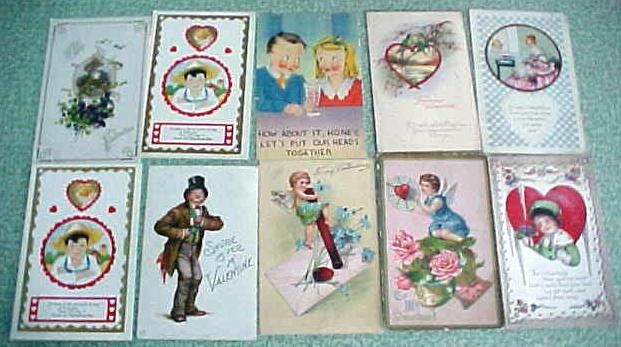 Antique Postcard Lot Valentines New Years Easter 49PC