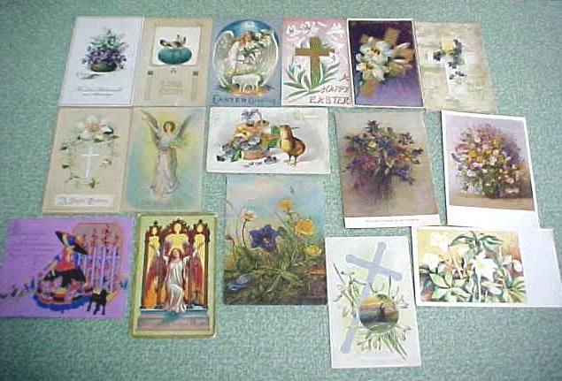 Antique Postcard Lot Valentines New Years Easter 49PC