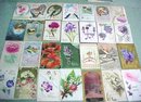 Vintage Postcard Lot Birthdays Greetings 1900's 78PC
