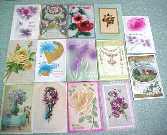 Vintage Postcard Lot Birthdays Greetings 1900's 78PC