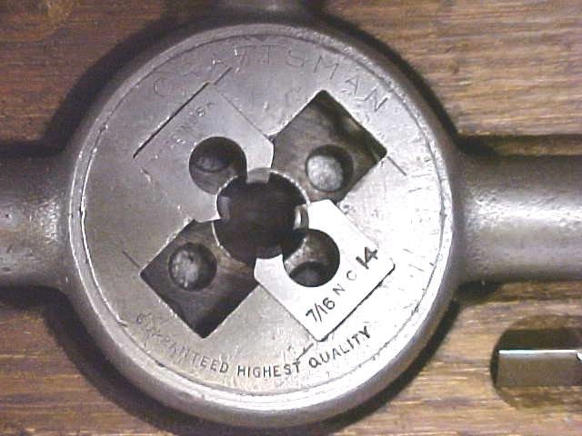 Vintage Craftsman Tap & Die Set w/ Wood Box