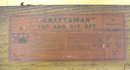 Vintage Craftsman Tap & Die Set w/ Wood Box