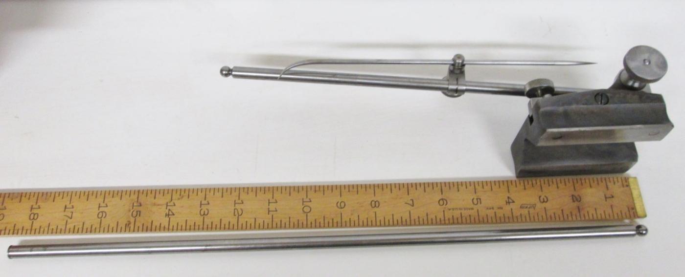 Starrett No. 257 Surface Gage w/2 Spindles Large Base