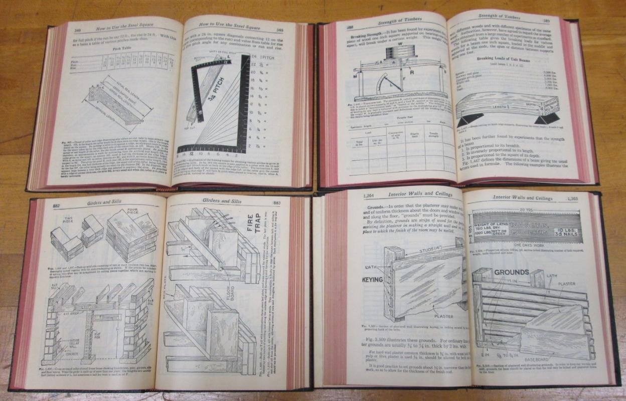 Audels Carpenters and Builders Guide 4 Vol 1951