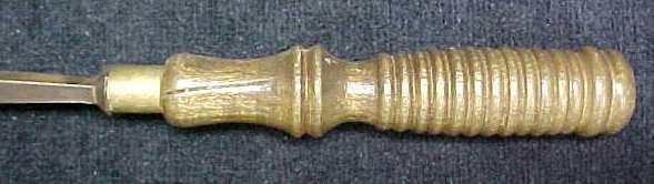D. R. Barton Chisel 1/4 inch Tanged Fancy Turned Handle