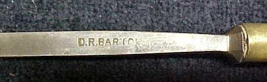 D. R. Barton Chisel 1/4 inch Tanged Fancy Turned Handle