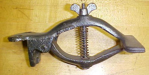 Iron Hand-Saw Vice Vise Early Vintage Small