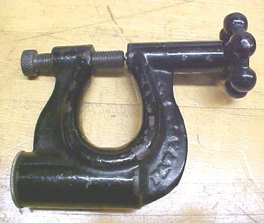 Antique Iron Center Punch C-Clamp Shaped