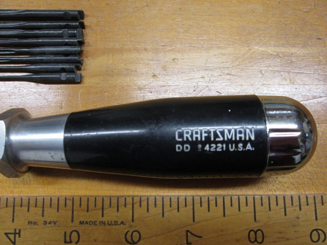 Craftsman Yankee No. 9 4221 Push Drill w/ 8 Drill Bits