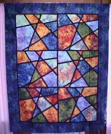 Quilt Pattern Stained Glass 48 x 60