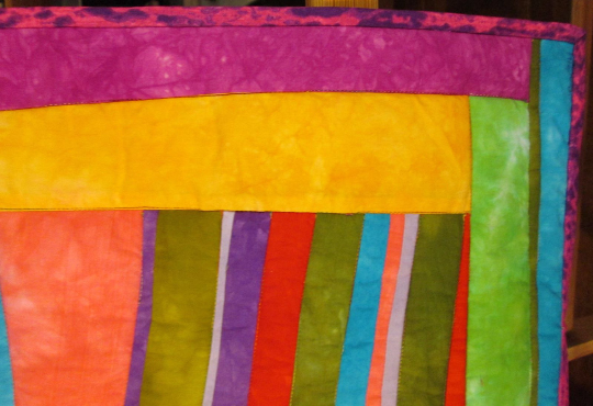 Modern Art Quilt Hand Dyed Fabrics Leaning Tower of Pisa