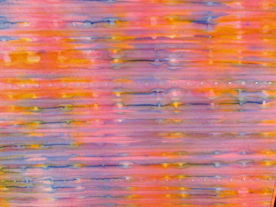 Art Quilt Abstract Martian Sunset Rhinestones