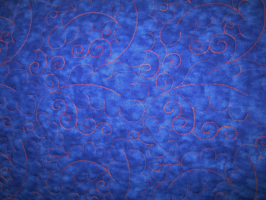 Quilt Patchwork Gypsy Song Full Queen Electric Blue Bright Colors Fassett