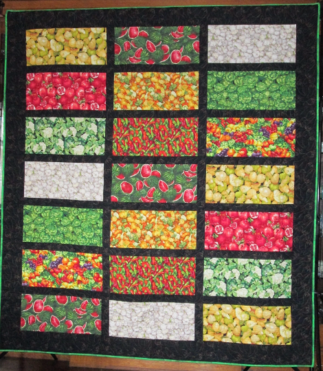 Quilt Vegetables Fruits To Market To Market 74 x 84