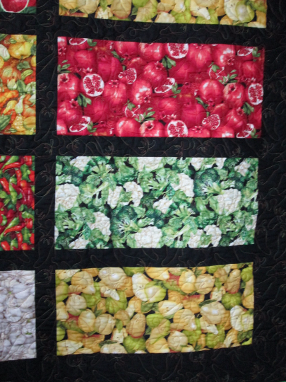 Quilt Vegetables Fruits To Market To Market 74 x 84