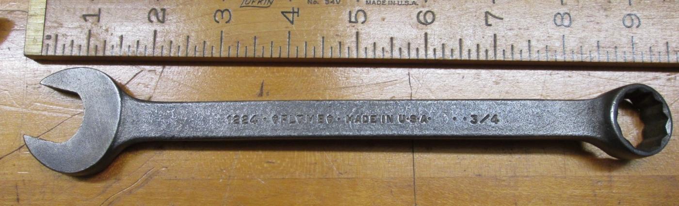Plumb Combination Wrench No. 1224 3/4 inch box/opened end