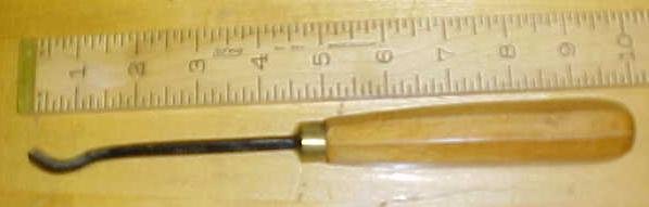 Herring Bros. Bent Front Parting Carving Chisel 1/4 inch