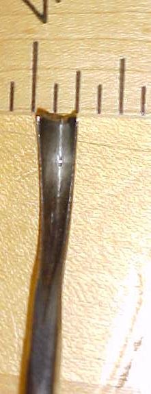 Herring Bros. Bent Front Parting Carving Chisel 1/4 inch