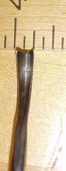 Herring Bros. Bent Front Parting Carving Chisel 1/4 inch