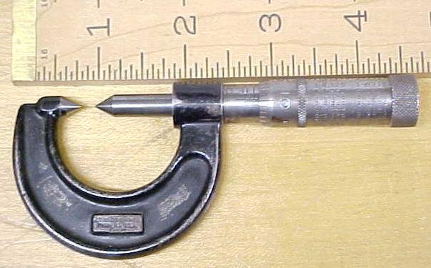 J. T. Slocumb Co. Thread Pitch Micrometer 0-1