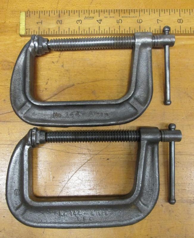 BRINK & COTTON 4 inch C-Clamp Pair No. 144