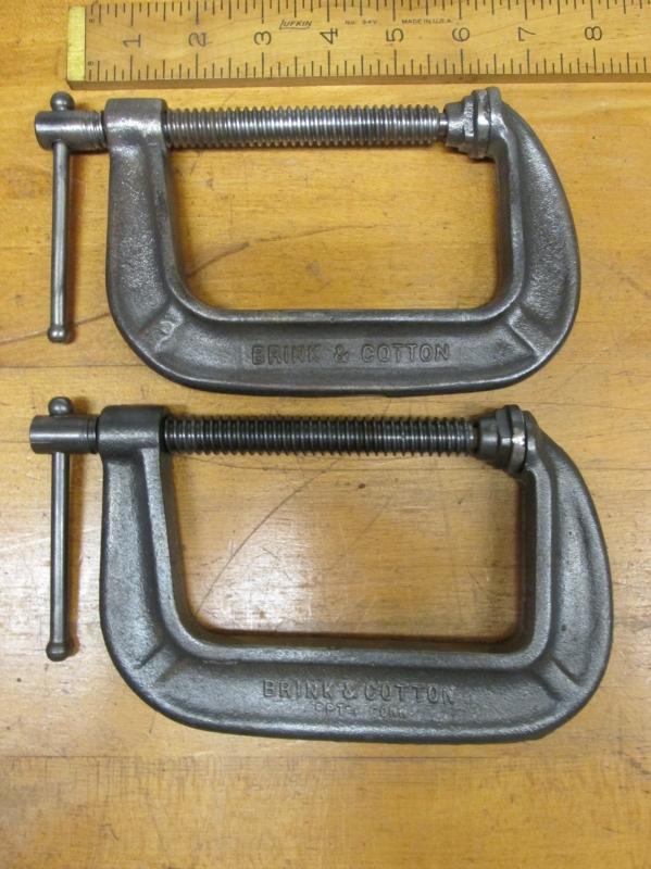 BRINK & COTTON 4 inch C-Clamp Pair No. 144