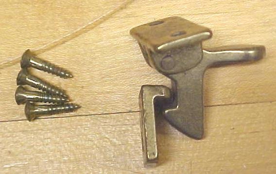 Brass Double Door Inside Spring Latch Set