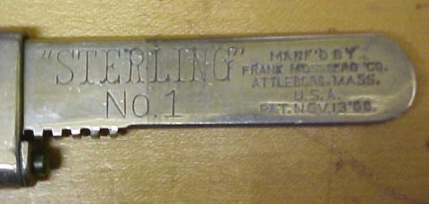 Frank Mossberg Sterling No. 1 Bicycle Wrench