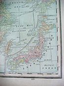 Antique Map China 1894 Large Foldout