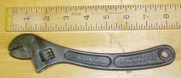 BergmanTool Mfg. Co. S-Handle Adjustable Wrench 8 Inch