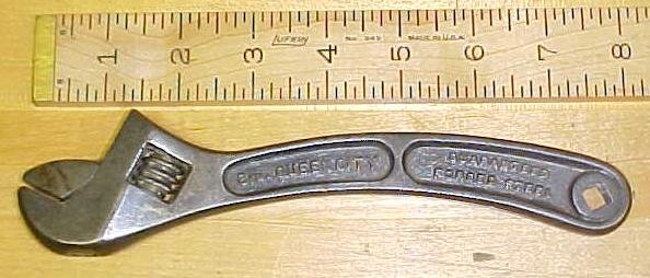 BergmanTool Mfg. Co. S-Handle Adjustable Wrench 8 Inch