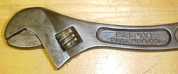 BergmanTool Mfg. Co. S-Handle Adjustable Wrench 8 Inch