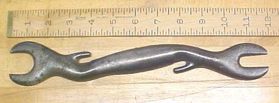 Double Open End Wrench 3-D Implement Rare Antique