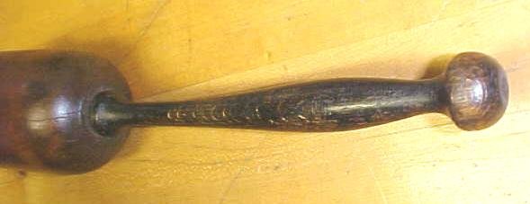 Fancy Turned Carving Mallet Masher Shaped 1/2 Pound