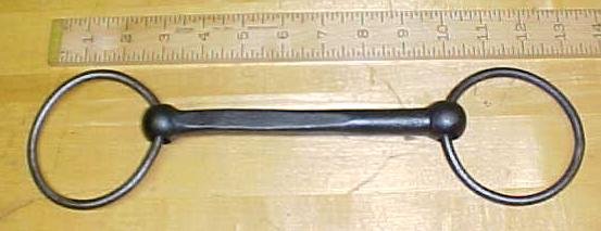 Horse Bridle Bit Iron Solid Snaffle Heavy Duty