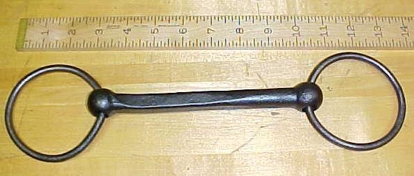 Horse Bridle Bit Iron Solid Snaffle Heavy Duty