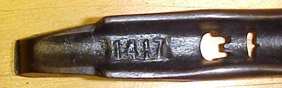 Eclipse Cut Out Lettering Stove Lid Lifter Cast Iron