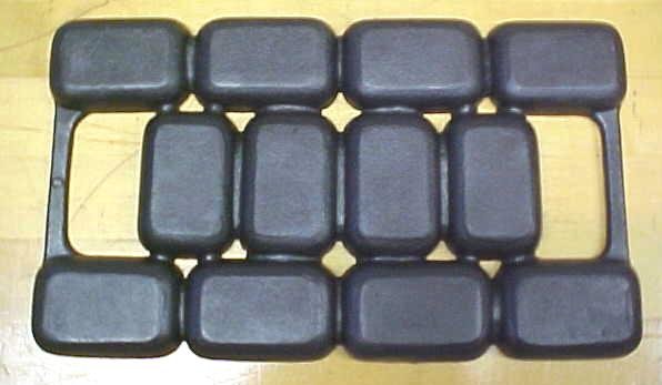 Cast Iron Bread Roll Gem Pan 12 Rectangular Cups