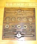 Wiley & Russell Tap & Die Stock Set w/Case Small Sizes!