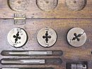 Wiley & Russell Tap & Die Stock Set w/Case Small Sizes!