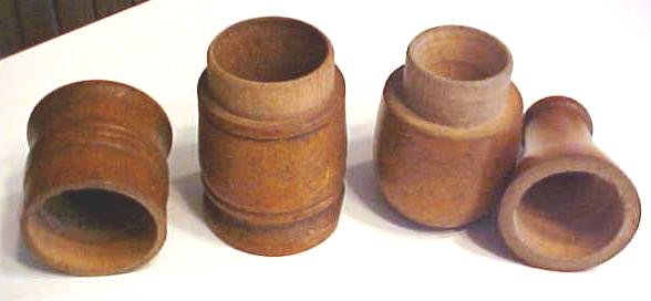 Treenware Boxes 2 Pc Miniatures Nice Patina