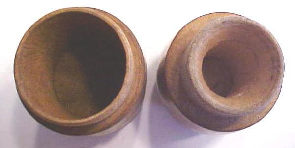 Treenware Boxes 2 Pc Miniatures Nice Patina