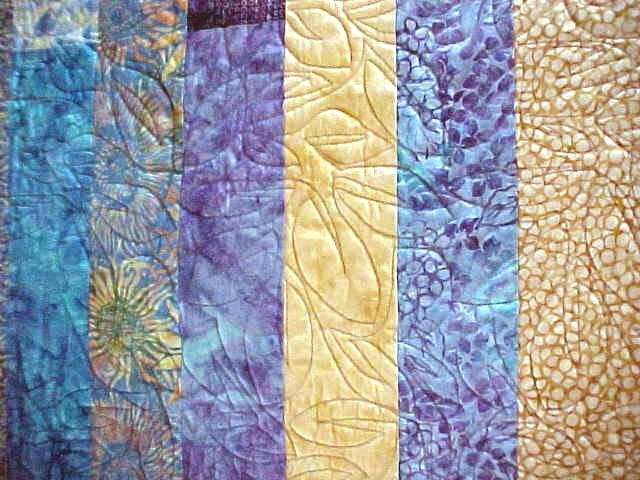 Batik Quilt Blue Aqua Pink Orange Tropical 75 x 82