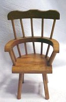 Doll House Windsor Chair & Table Wood