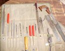 U.S. Carpenters & Wheelrights Tool Roll w/ Tools