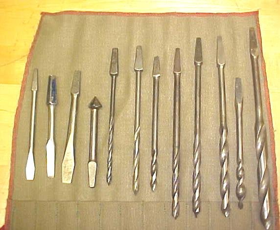 Brace Drill Auger Bit Set of 8 for Wood Type & Roll